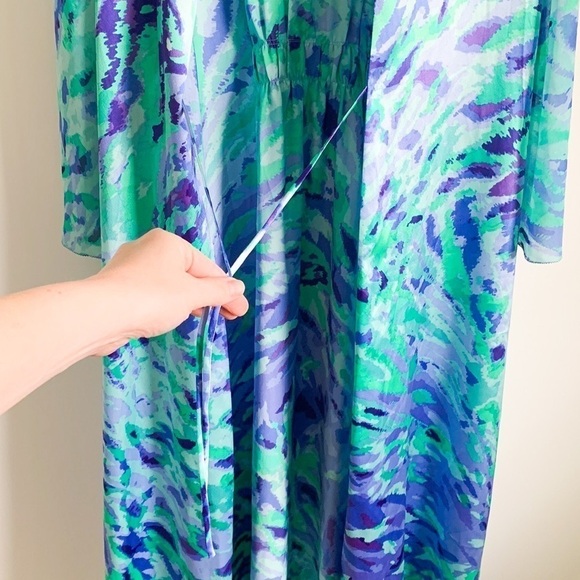 RARE! Oscar de la Renta Kimono Robe - Picture 7 of 10